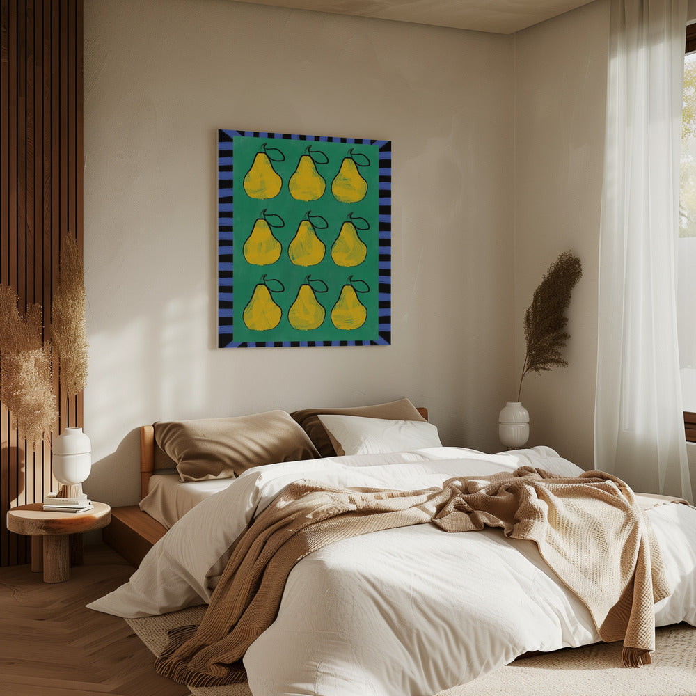 Pear Grid Harmony | Canvas