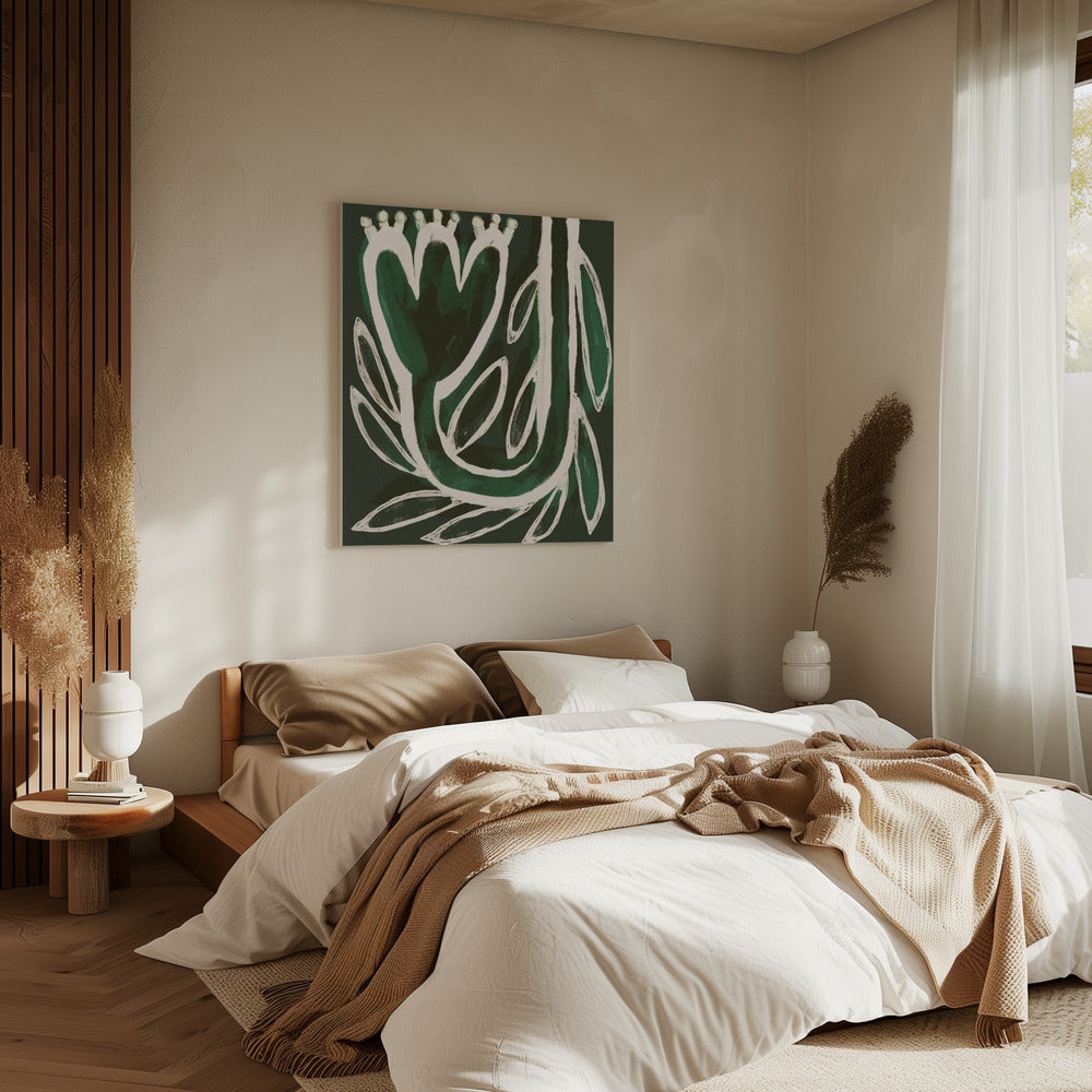 Green Bloom Symphony | Canvas