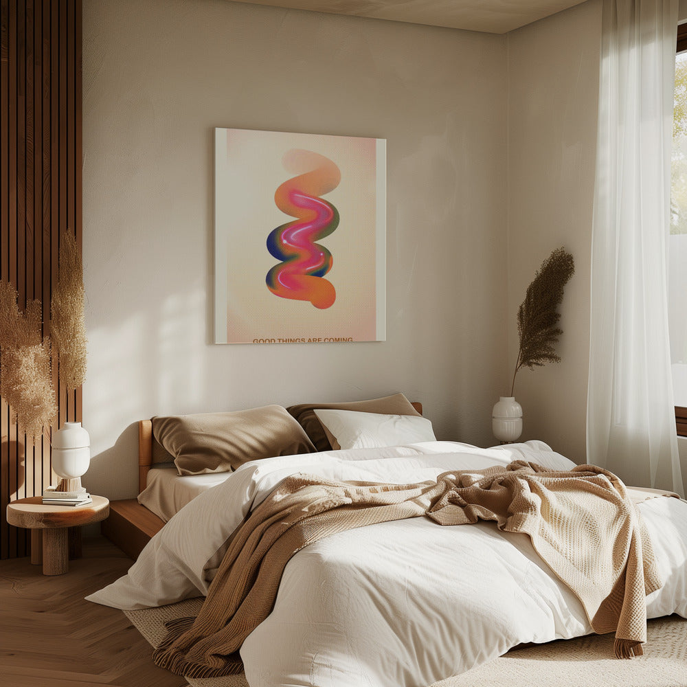 RETRO GRAPHIC NO.17 / GOOD THINGS ARE COMING | Canvas