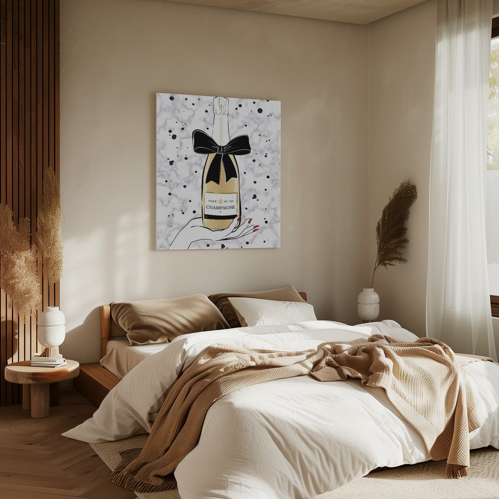 Holding Champagne | Canvas