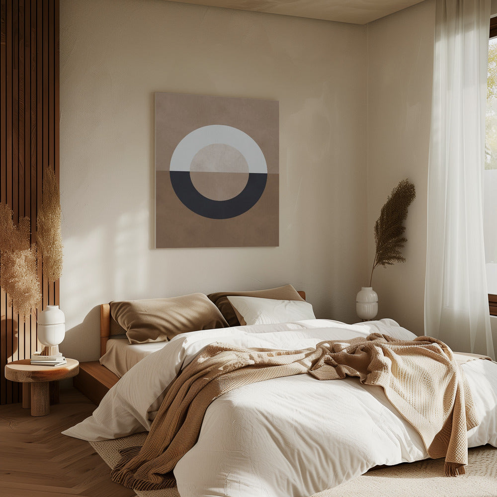 Brown geometry 8 | Canvas