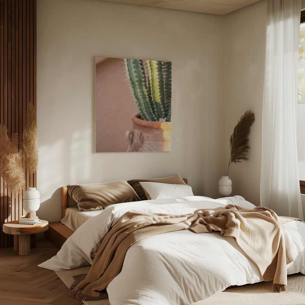 Green On Orange | Marrakech Travel Photography | Canvas