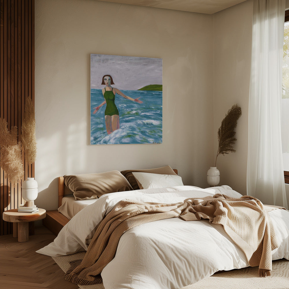 Woman by the sea | Canvas