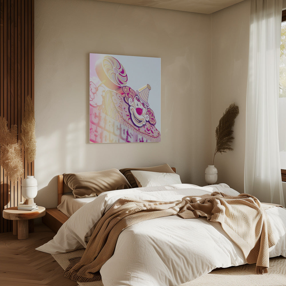 Circus Sign Flare Portrait | Canvas