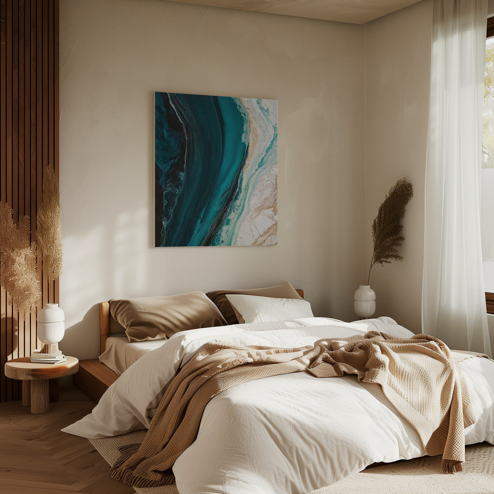 Oceanic Marble Flow | Canvas