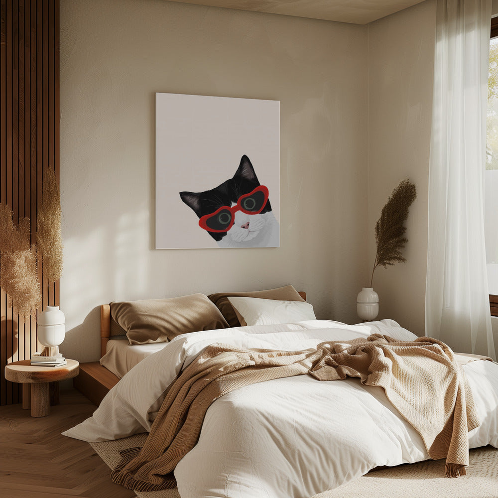 Vintage Cheeky Cat | Canvas