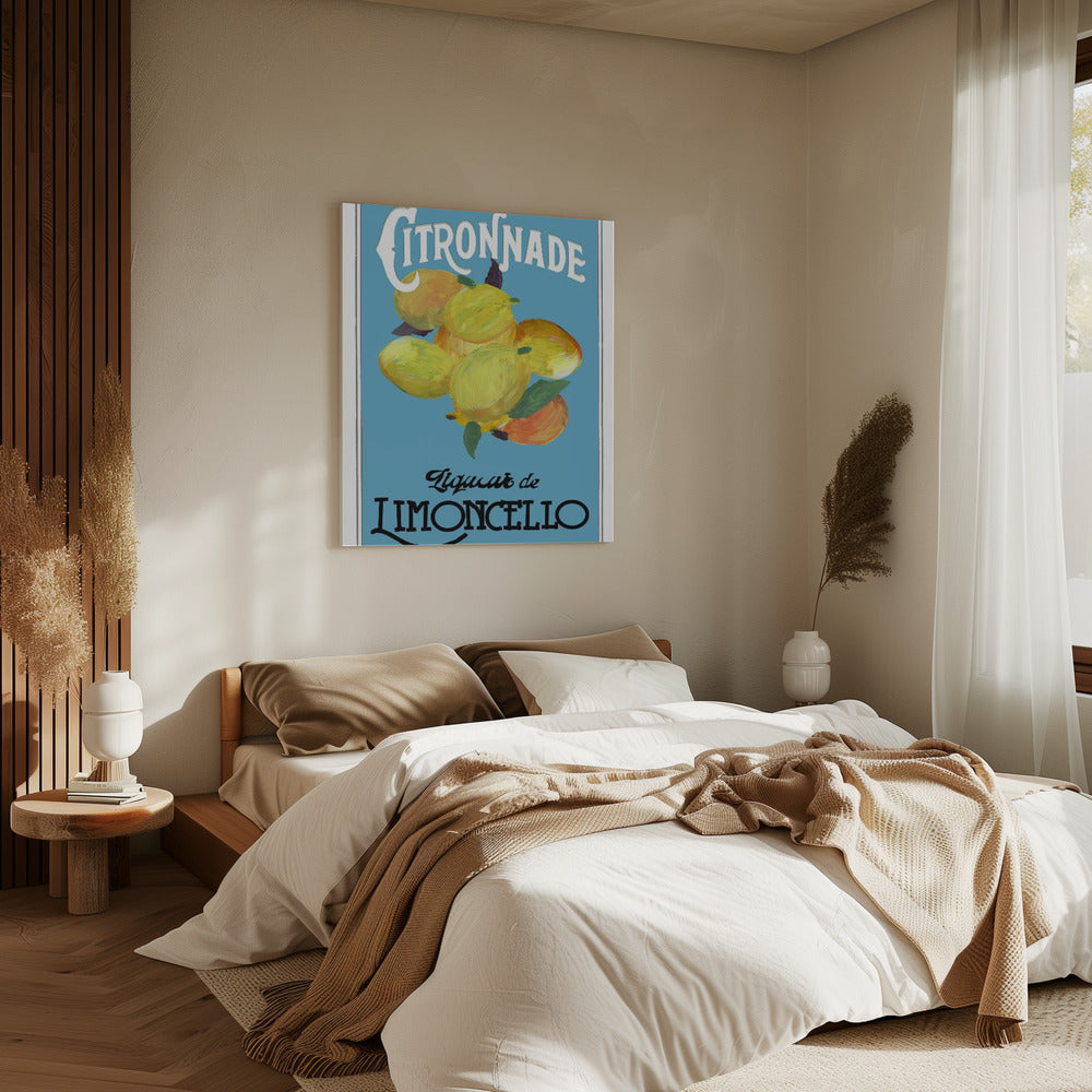 Citronnade Limoncello On Blue and Black | Canvas