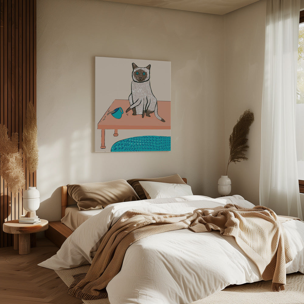 Naughty cat humour | Canvas