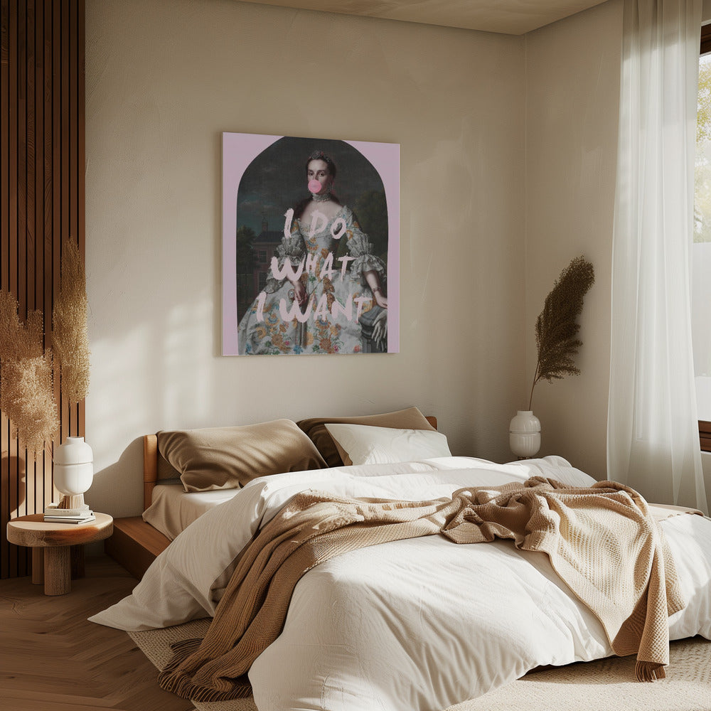 PINK I DO WHAT I WANT MAXIMALIST ART | Canvas