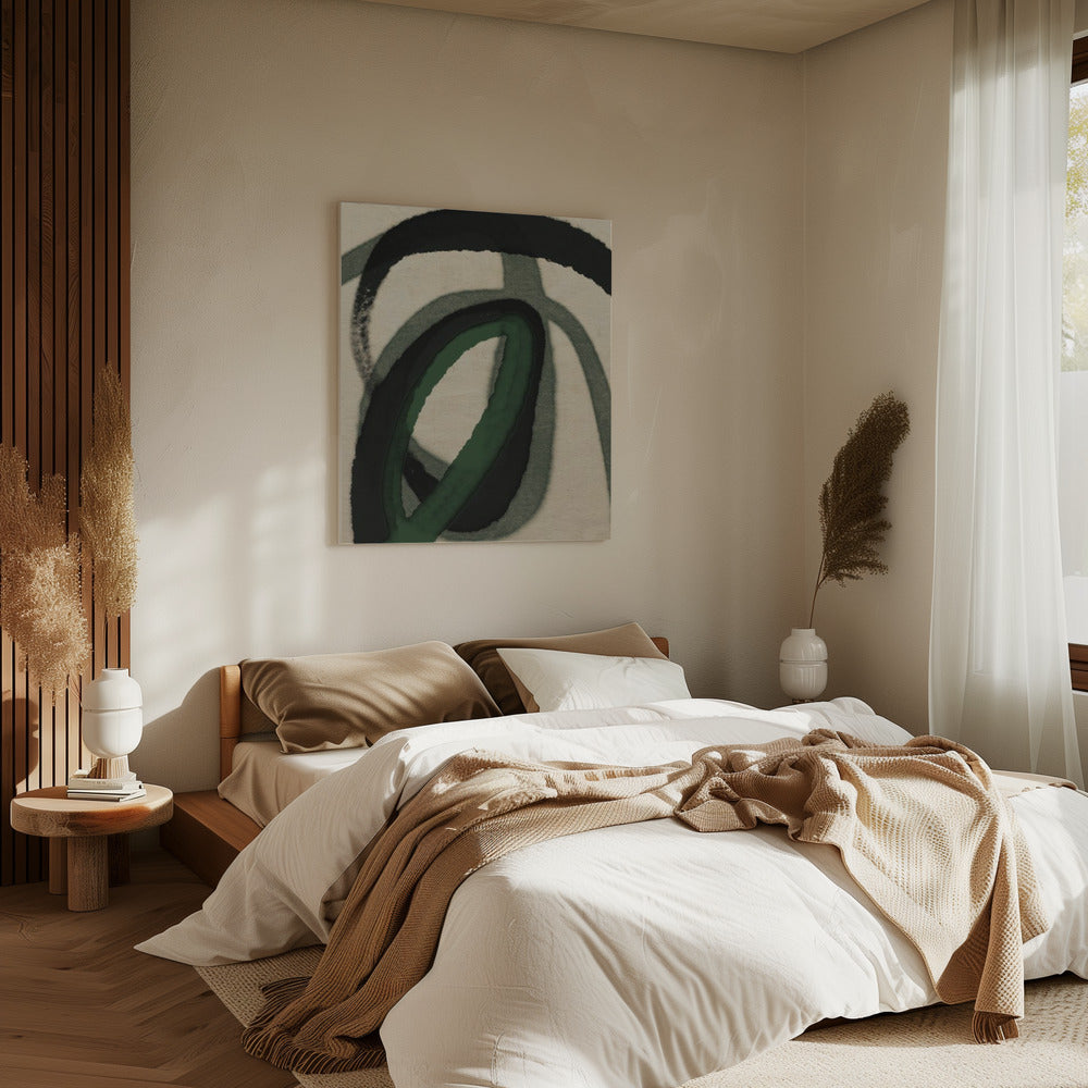 Emerald Whorls | Canvas