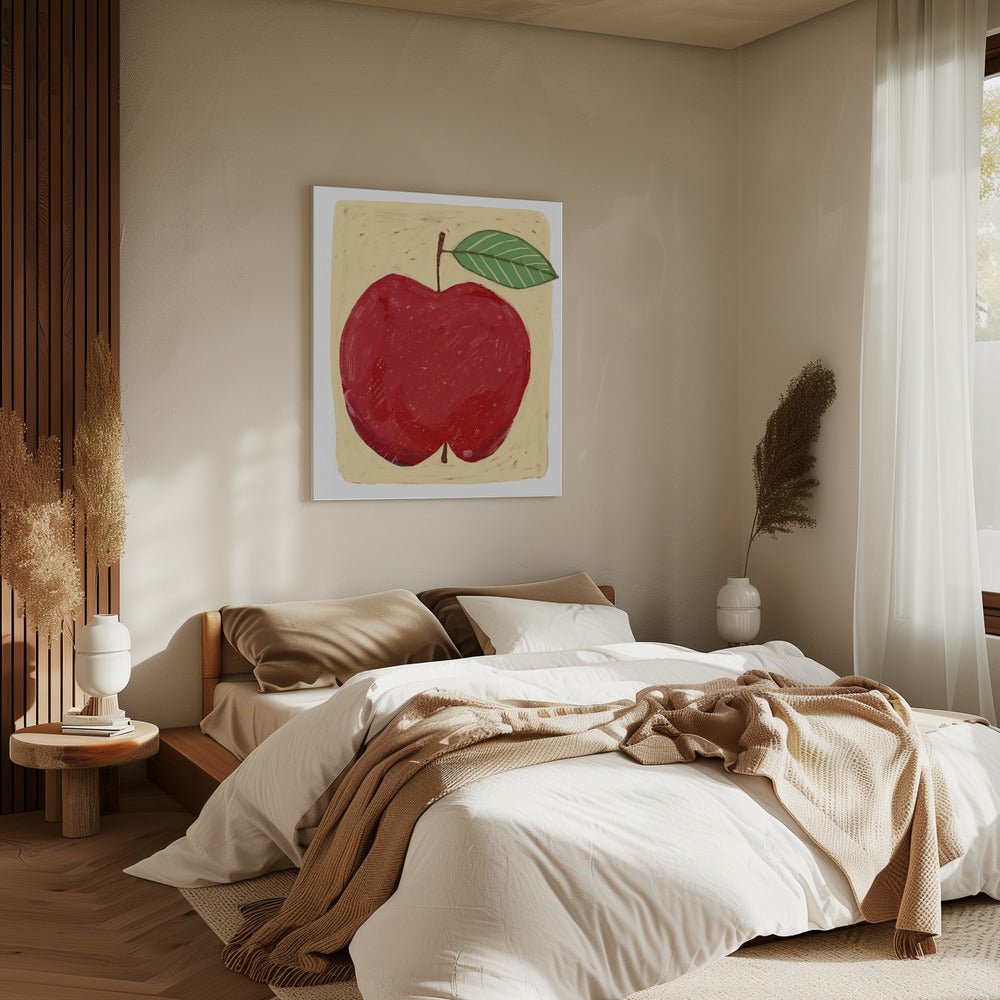 Big red apple | Canvas
