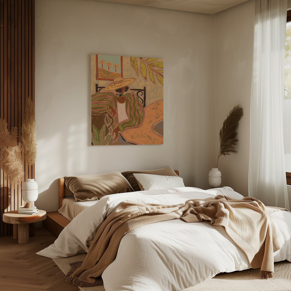 Lady in Stripe | Canvas