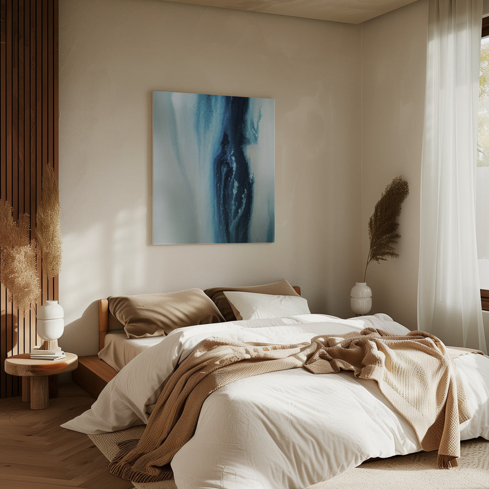 Flowing - Deep Blue | Canvas