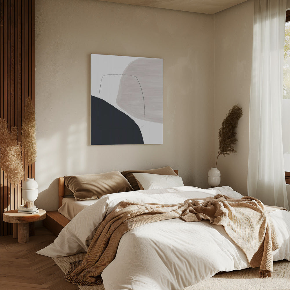 Abstract Artwork With Soft Beige And Brown Tones | Canvas