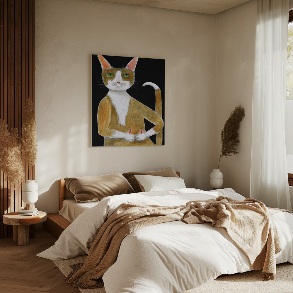 All Ok cat, thumbs up. | Canvas