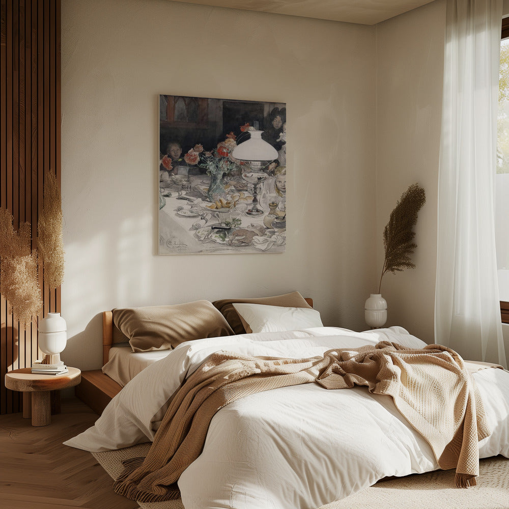 Around the Evening Lamp (1900) | Canvas