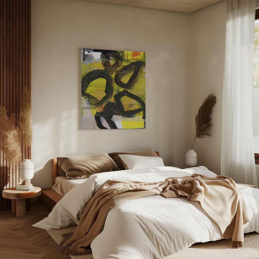 Yellow Abstract No1 | Canvas