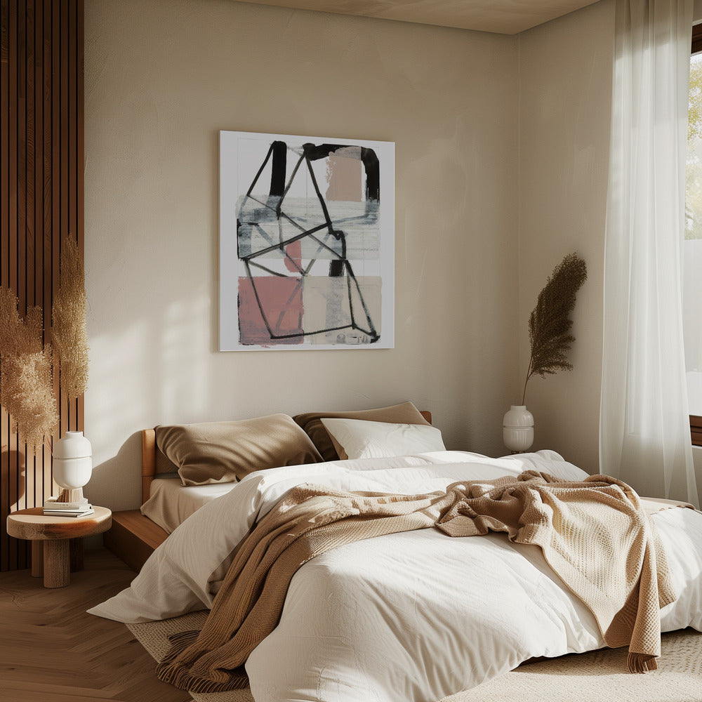 Line Art Patchwork Print No 1 | Canvas