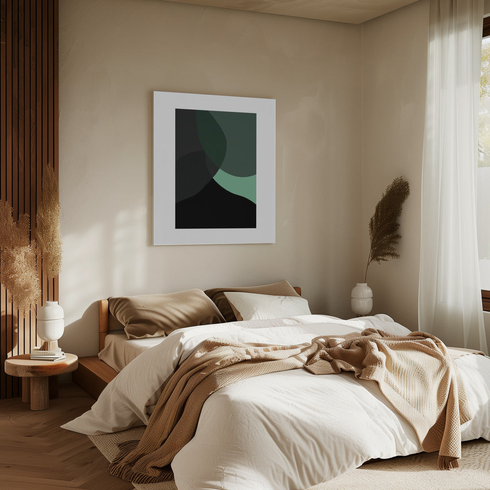 Abstract Black Shapes 3 | Canvas