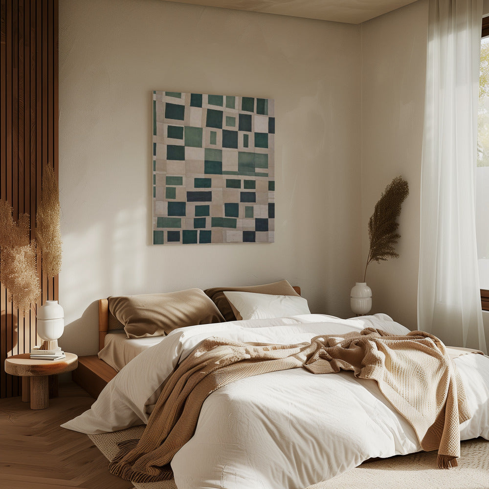 Emerald Mosaic | Canvas