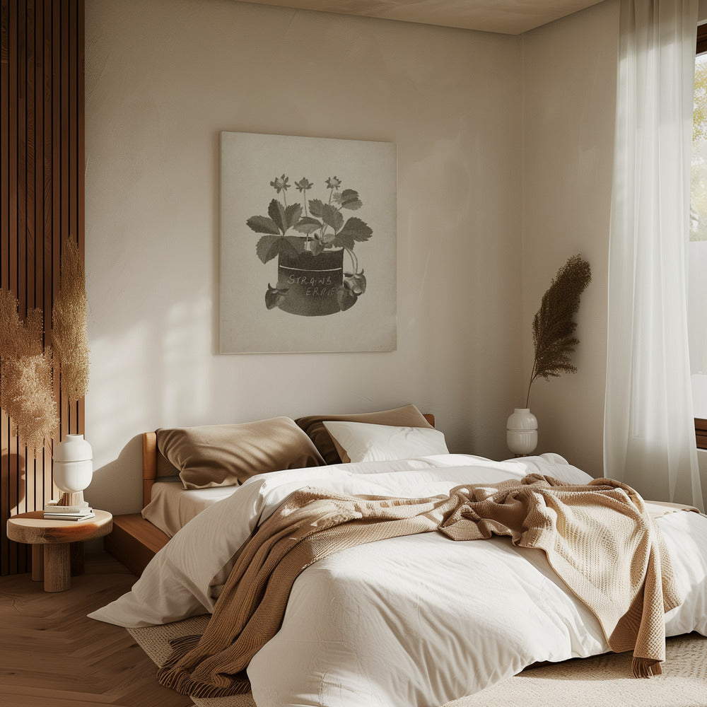 Vintage strawberry plant | Canvas