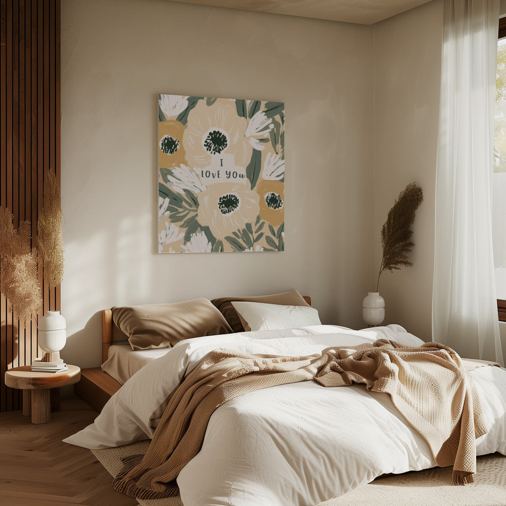 Floral Love Note | Canvas