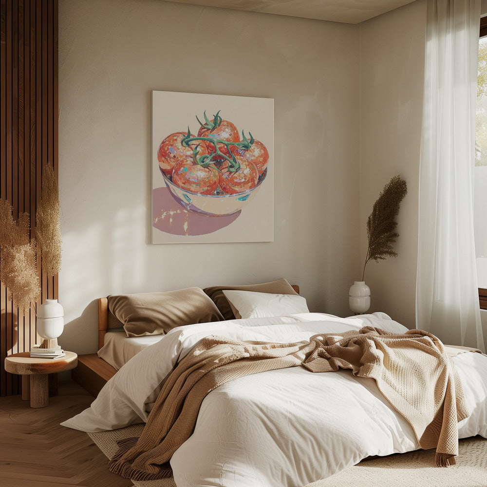 Disco Ball Tomatoes in a Bowl | Canvas