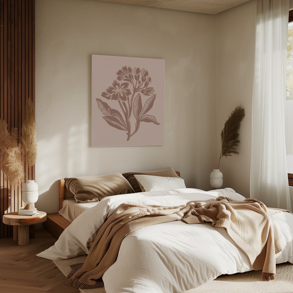 Mocha Florals | Canvas