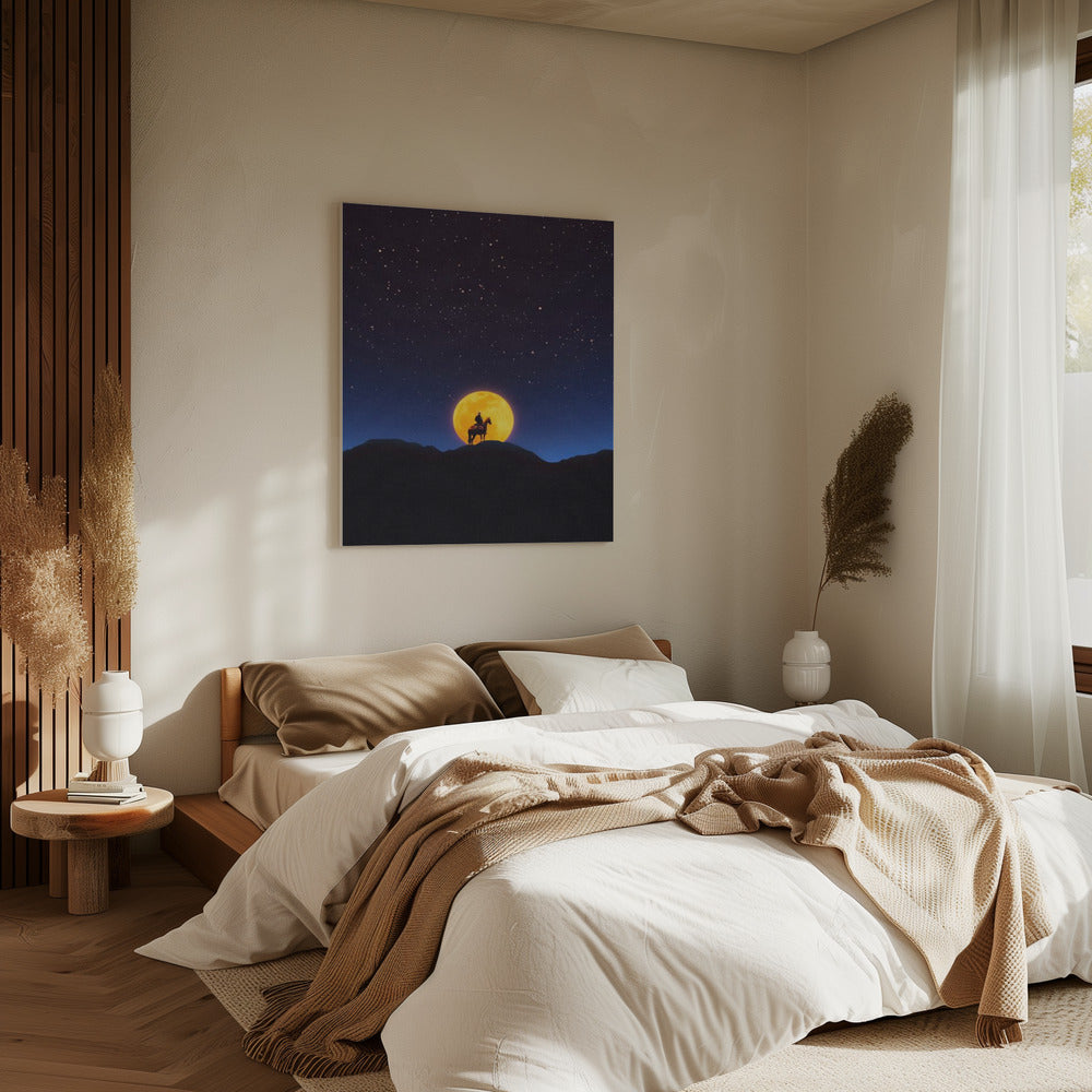 The Rider and the Moon | Canvas