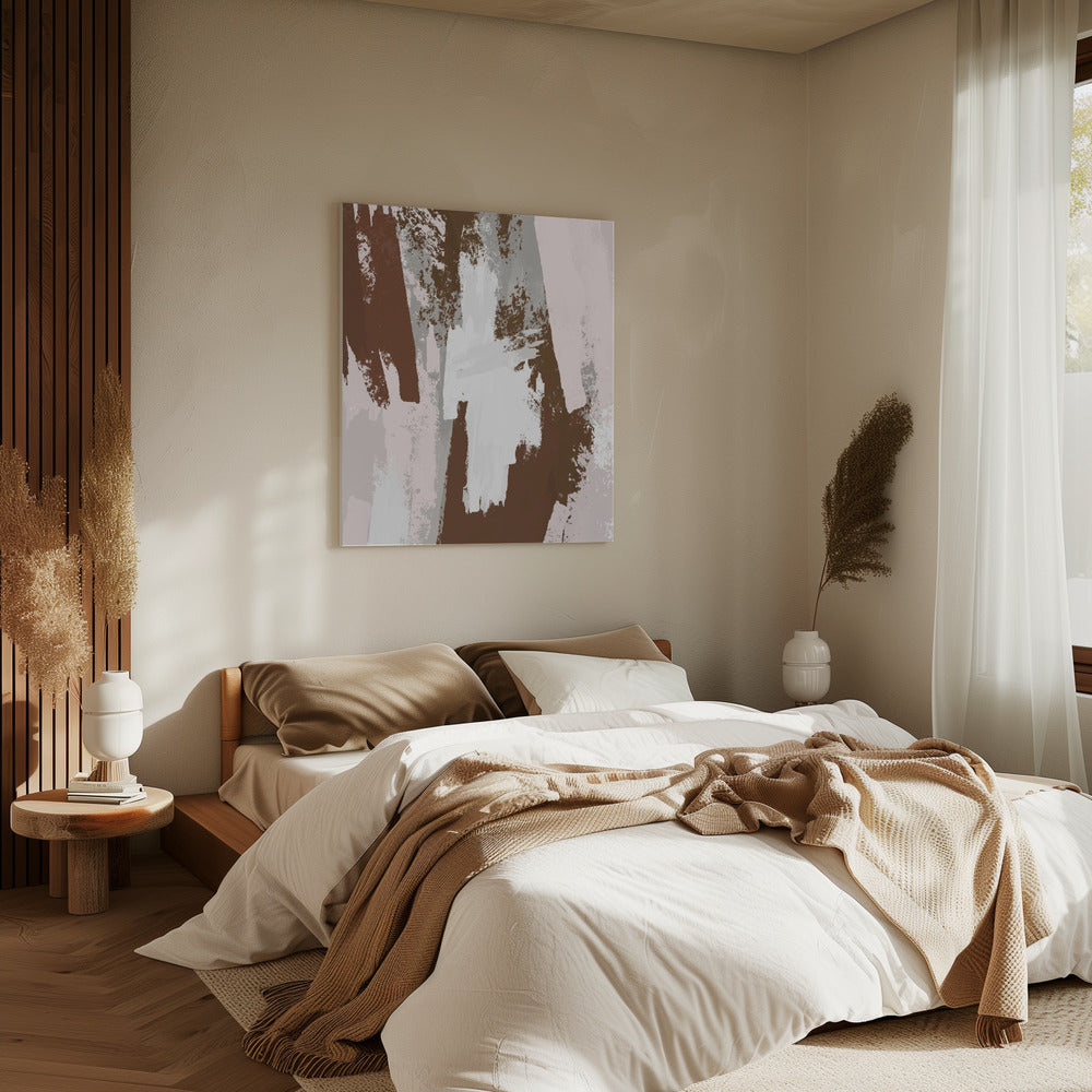 Abstract Brown Paint | Canvas