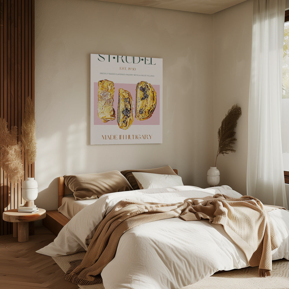 Golden Strudel Slice | Canvas