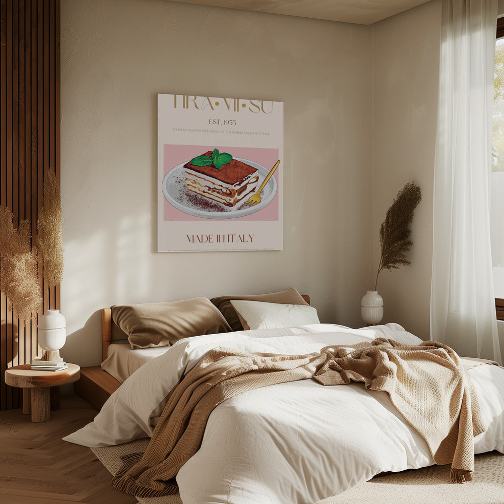 Classic Italian Tiramisu Print | Canvas