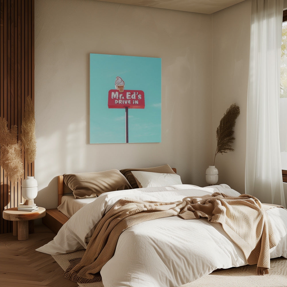 Mr. Ed's Drive In Vintage Sign in Urbana, Missouri, USA | Canvas