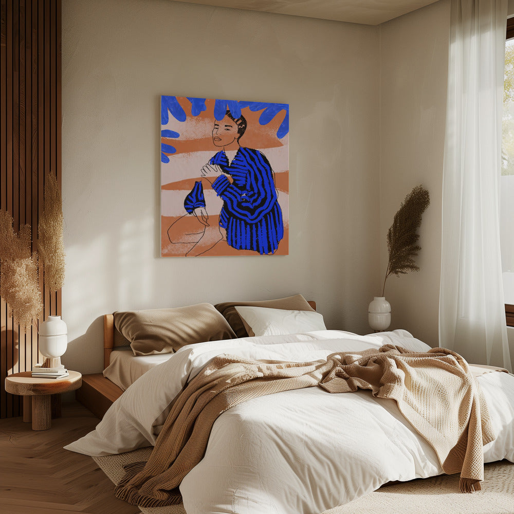 Blue Striped Dreams | Canvas