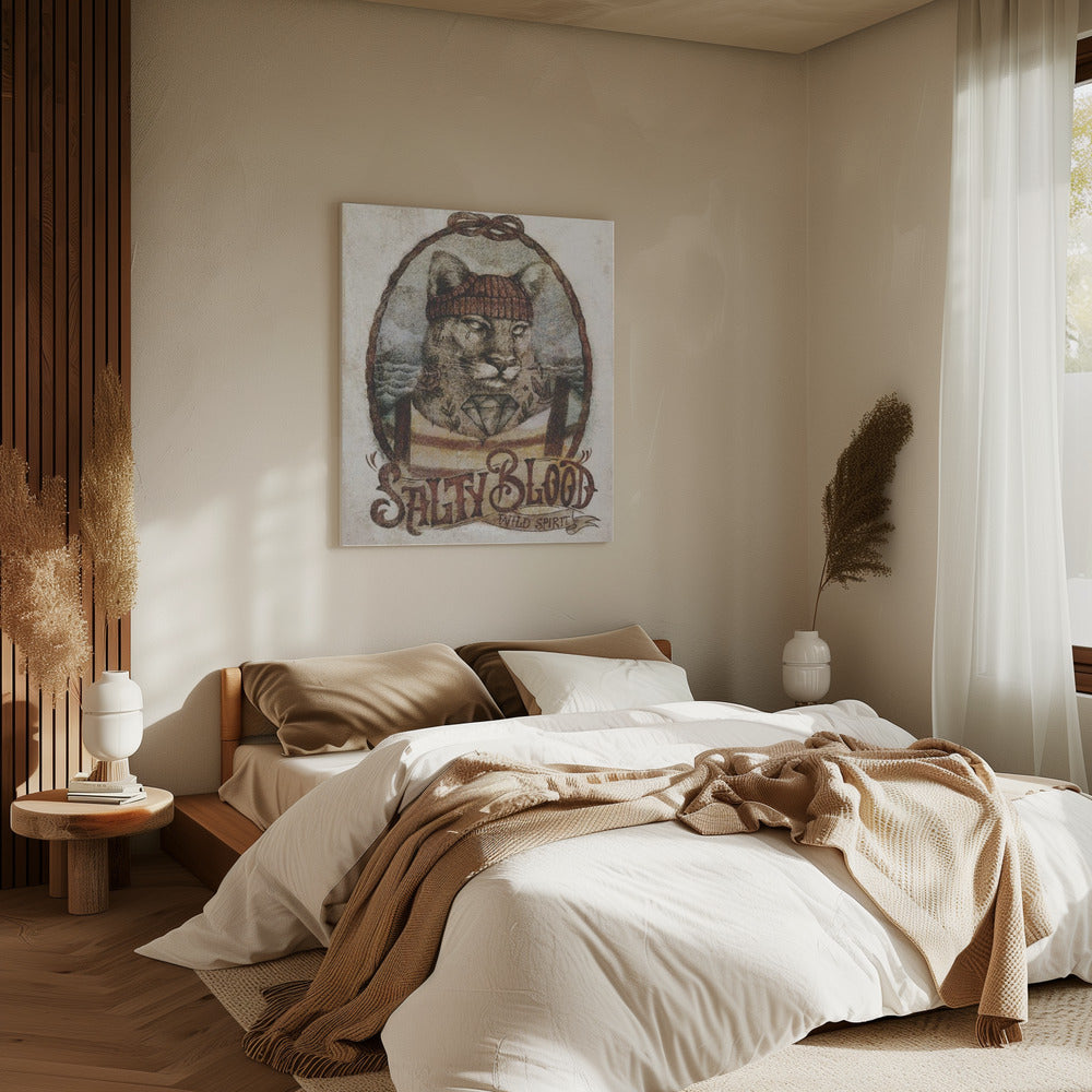 Oceanic Feline | Canvas