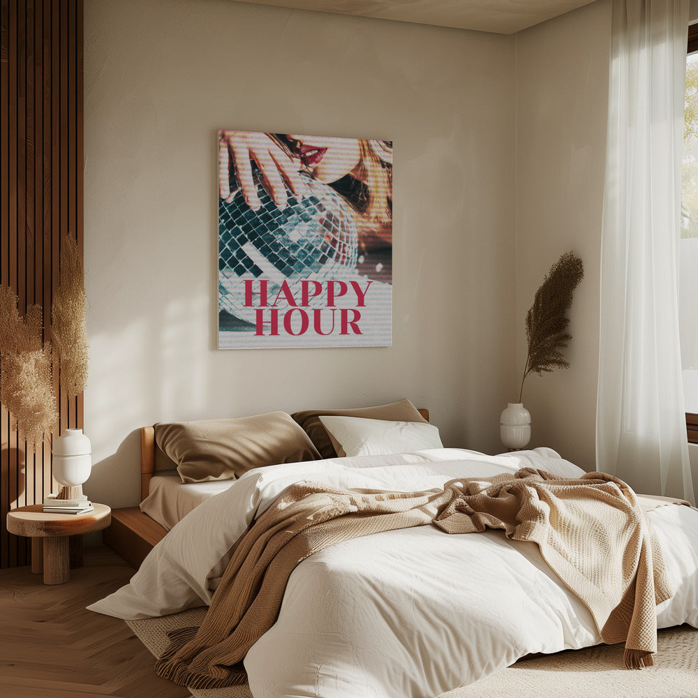 Woman with a Disco Ball | Canvas