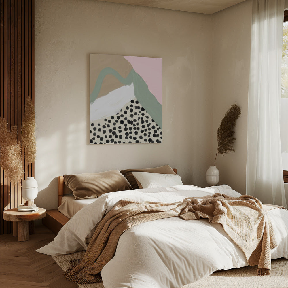 Soft Colors with Organic Shapes and Patterns | Canvas