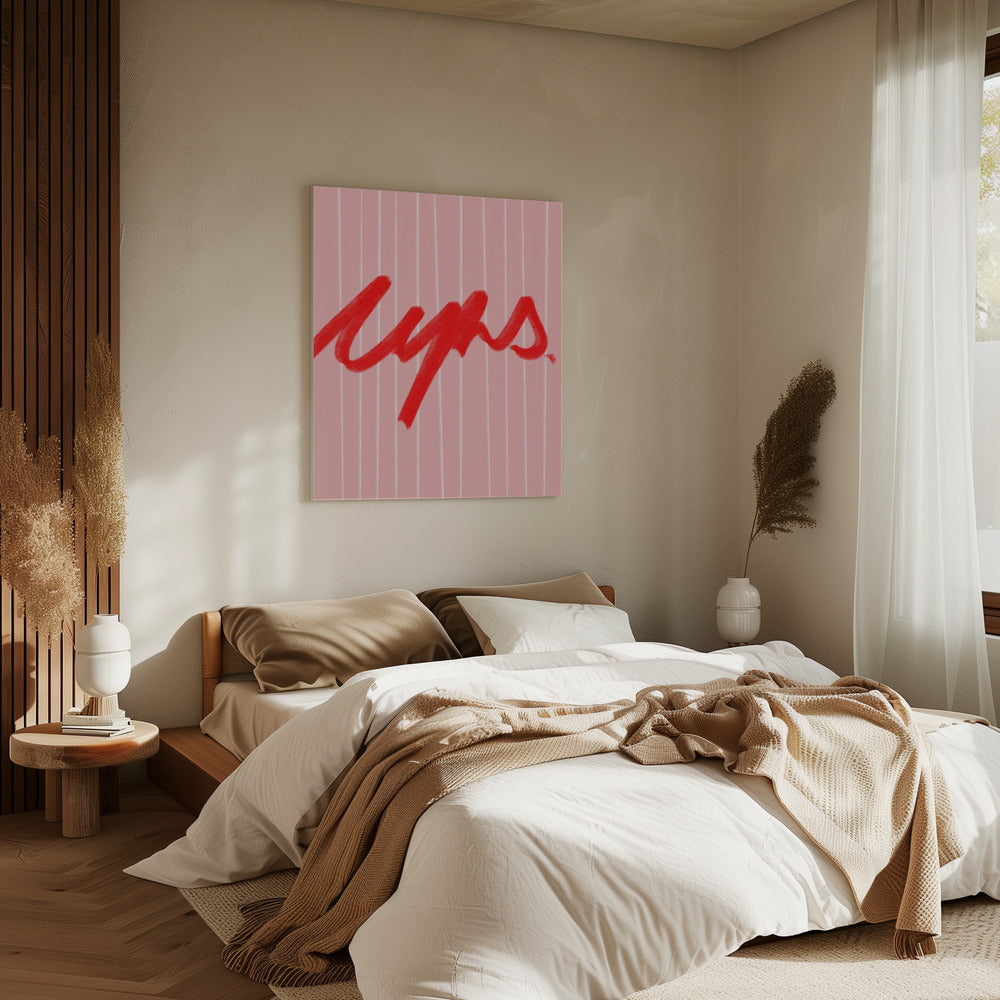 Bold Red Whispers | Canvas