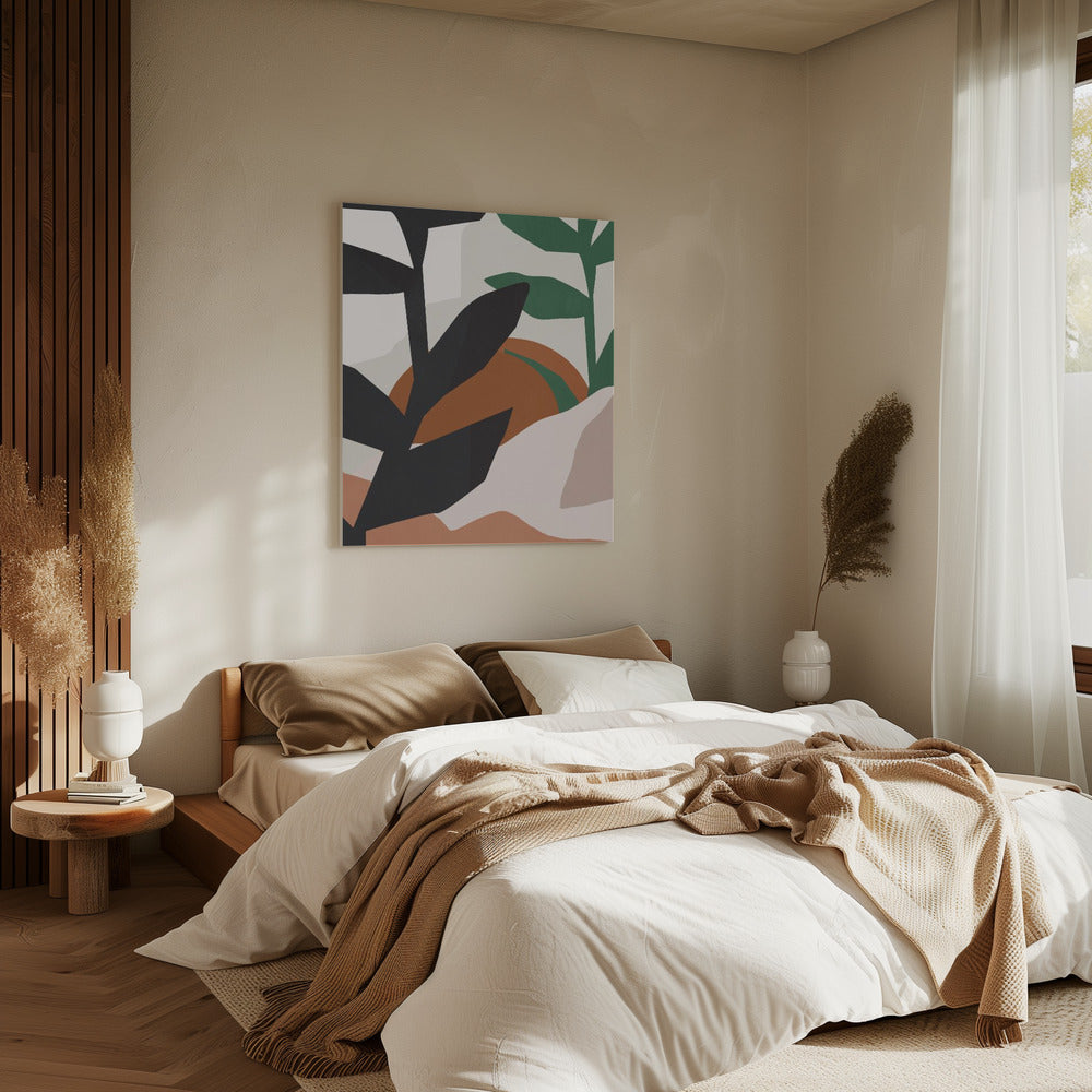 Abstract Art Tropical Leaves | Canvas