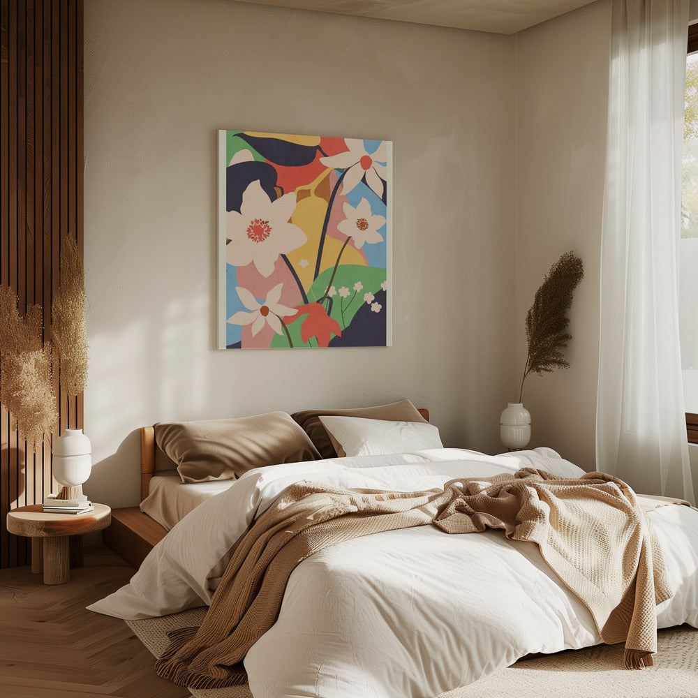 Abstract Art Landscape Flowers | Canvas