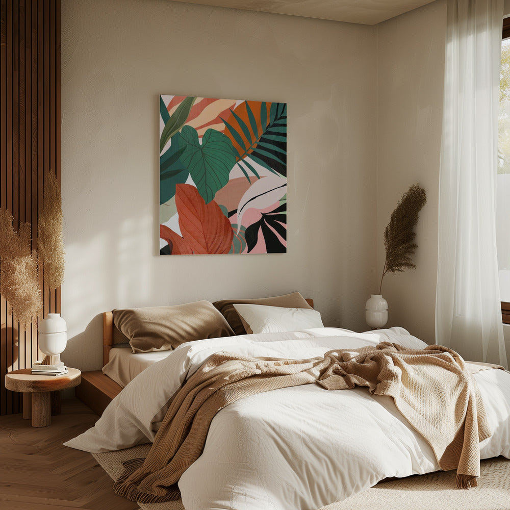 Abstract Art Tropical Leaves | Canvas