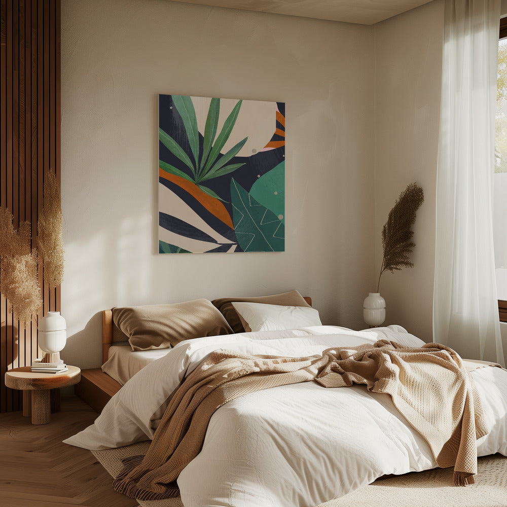 Abstract Art Tropical Leaves | Canvas