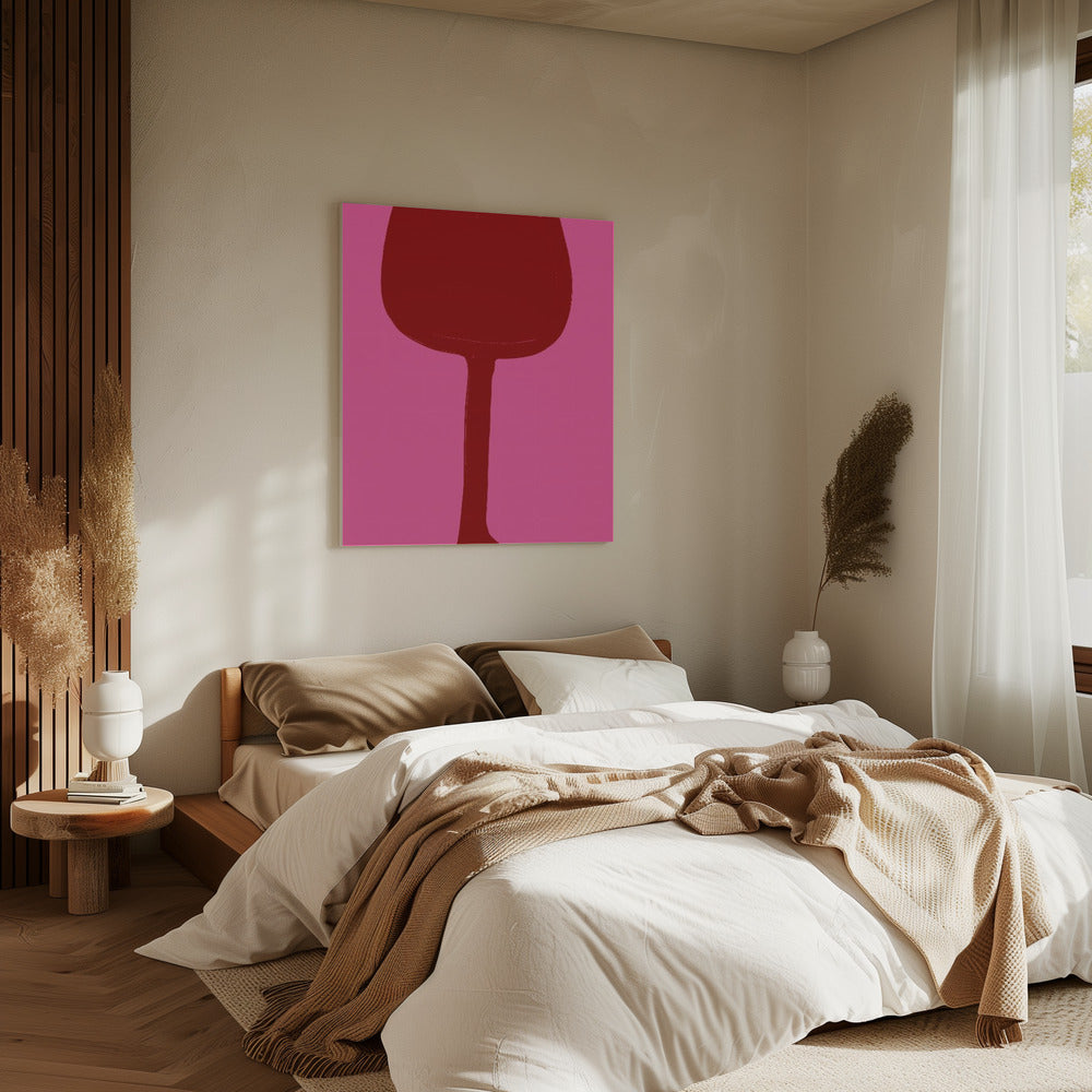 Wine and Pink Vibes | Canvas