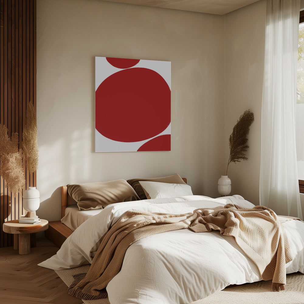 Bold Red Circles | Canvas