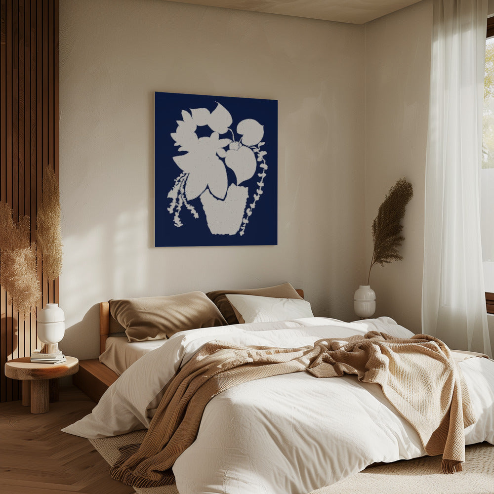 Floral Silhouette of a Plant | Canvas