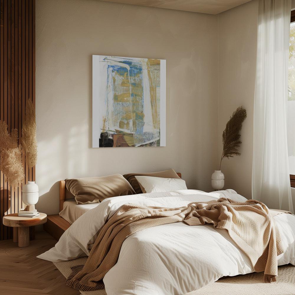 Earthy Tones And Vibrant Blues | Canvas