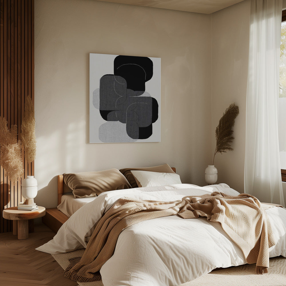 Monochrome Layers | Canvas