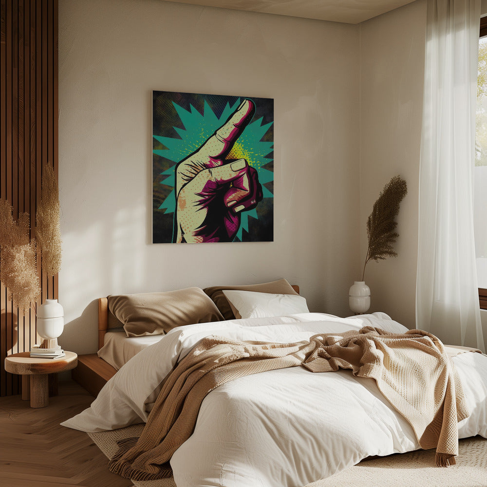 Vibrant Hand Gesturing | Canvas