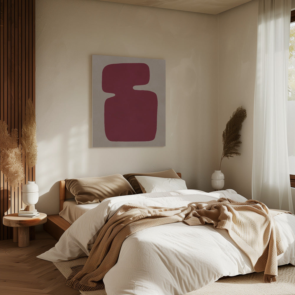 Crimson Silhouette | Canvas