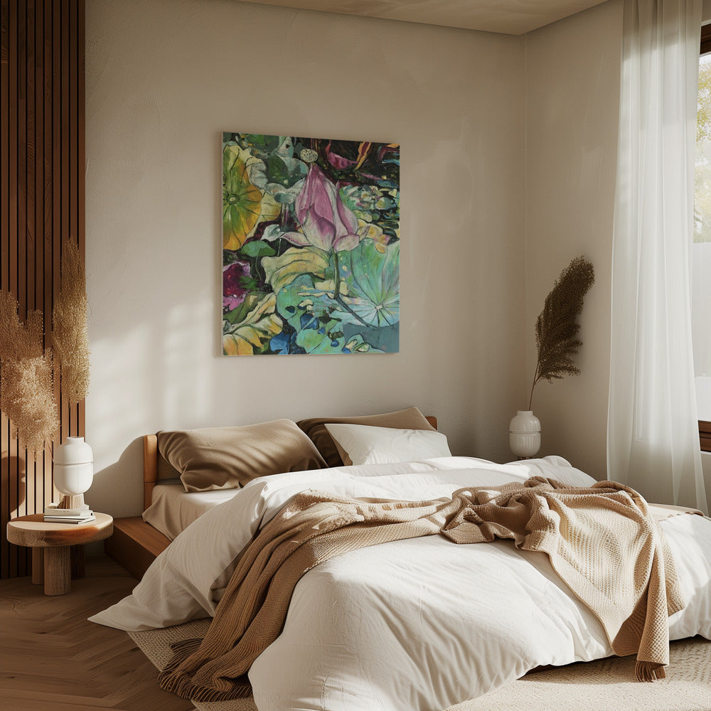 Lush Lotus Pond | Canvas